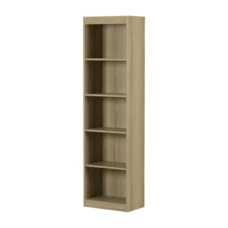 Natural Ash Adjustable 68.75" Tall Wooden Bookcase