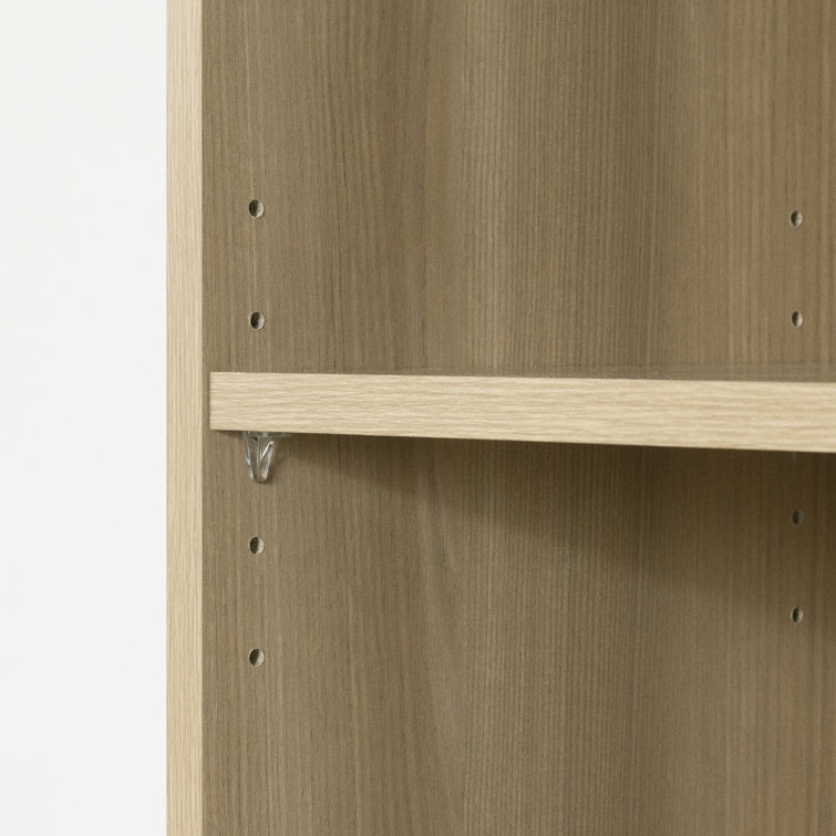 Natural Ash Adjustable 68.75" Tall Wooden Bookcase