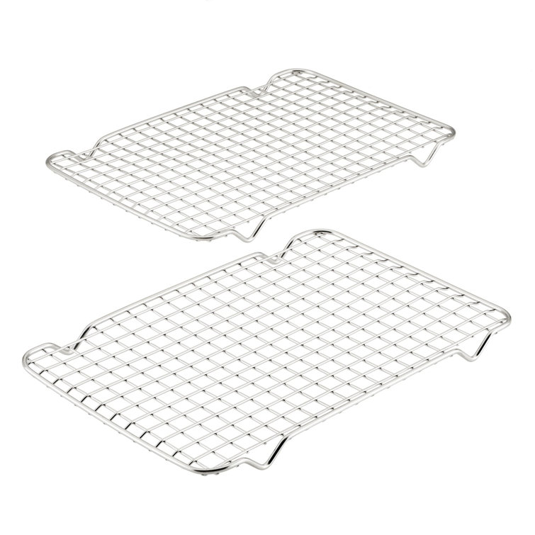 Stainless Steel and Aluminum Half Sheet Pan Rack Set