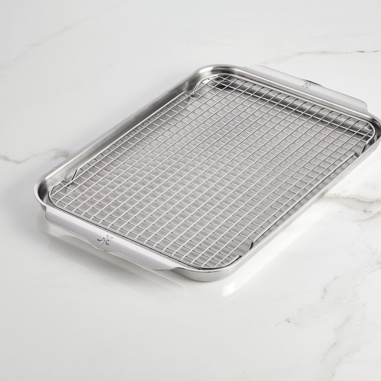 Stainless Steel and Aluminum Half Sheet Pan Rack Set
