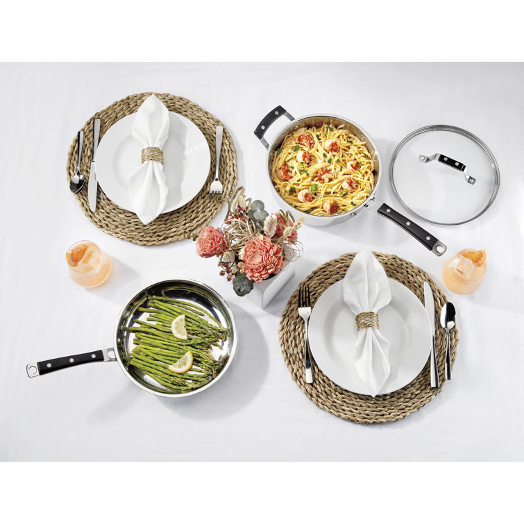 Heritage Stainless Steel 11-Piece Non-Stick Cookware Set