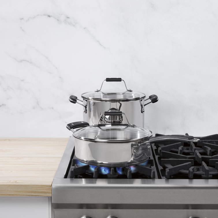 Heritage Stainless Steel 11-Piece Non-Stick Cookware Set
