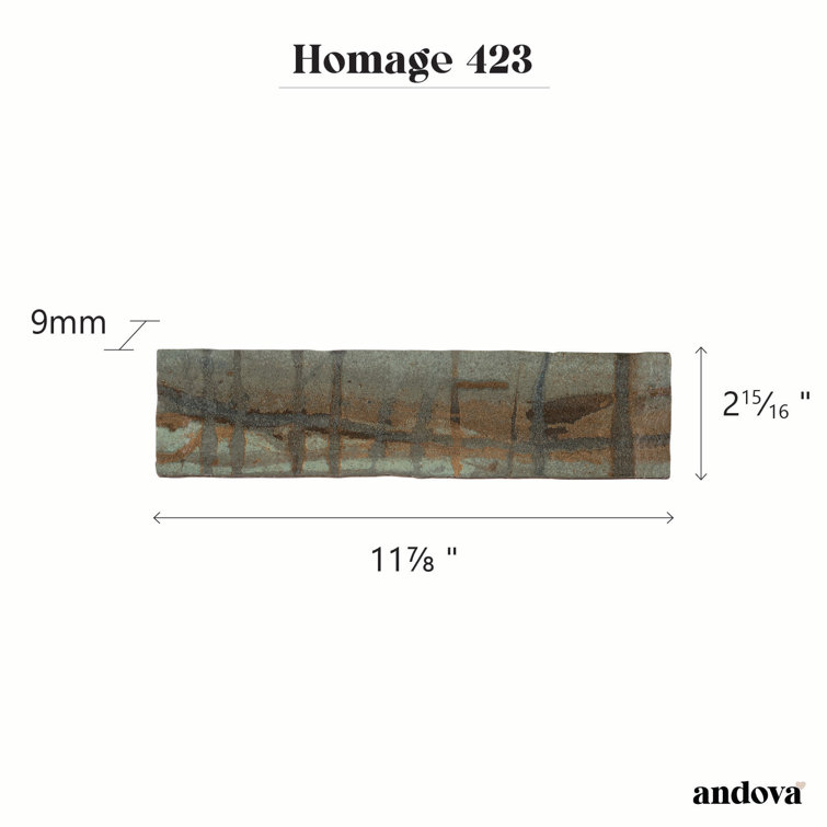 Homage 3x12 Brown Glazed Porcelain Subway Tile