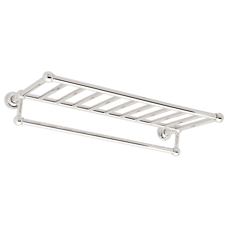 Columnar 24" Polished Chrome Wall-Mounted Towel Rack