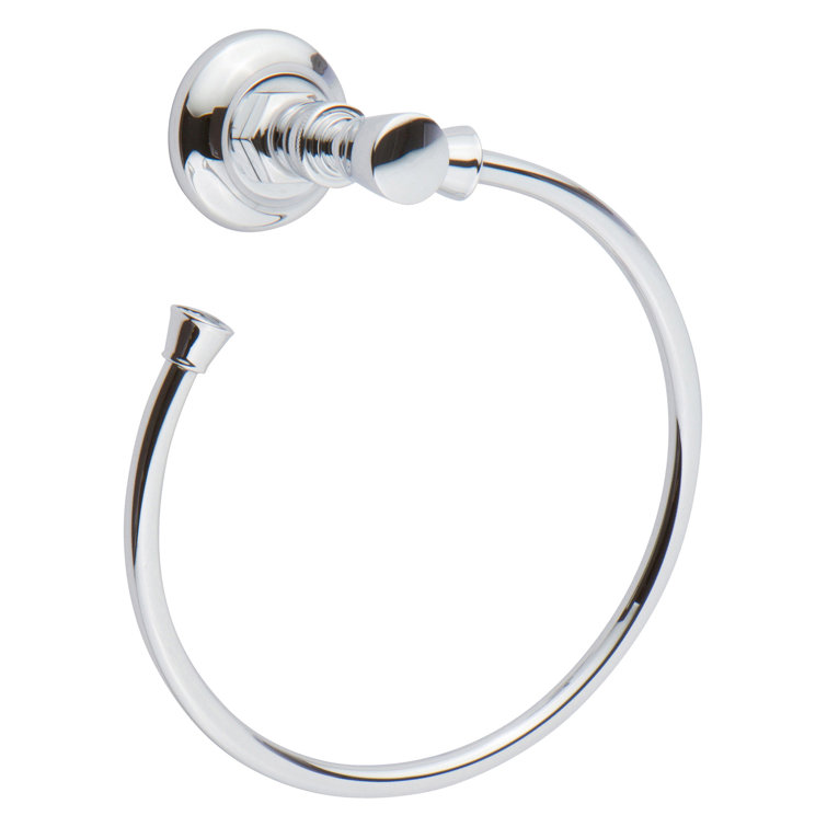 Polished Chrome Wall Mounted Open Towel Ring
