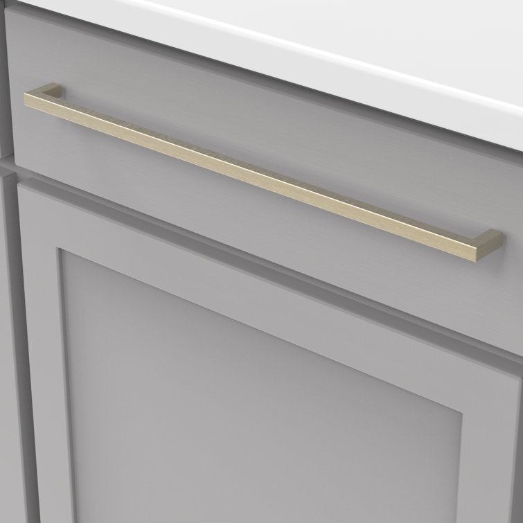 Champagne Bronze 18" Modern Cabinet Pulls with Mounting Hardware, 5-Pack