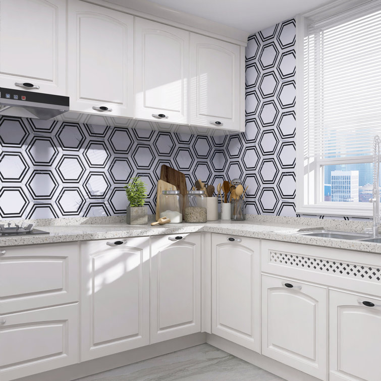 Day White Hexagon Matte Porcelain Wall & Floor Tile