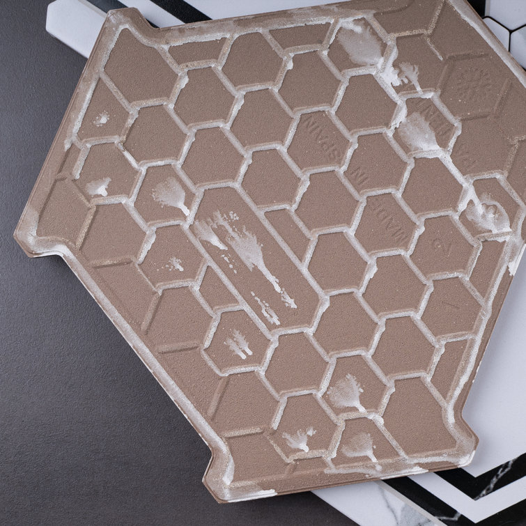 Day White Hexagon Matte Porcelain Wall & Floor Tile