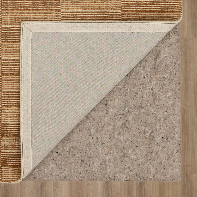 Handmade Flint Wool Rectangular Stripe Area Rug 5' x 8'