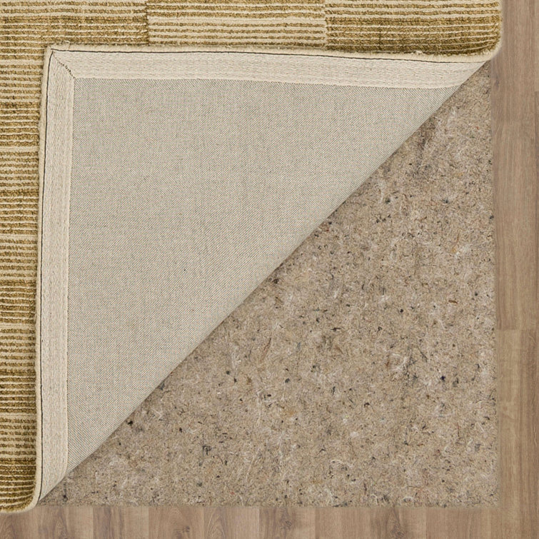 Handmade Flint Wool Rectangular Stripe Area Rug 5' x 8'