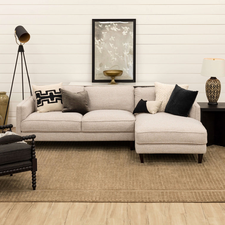 Barley Stripe Rectangular Wool and Viscose Area Rug 9' x 12'