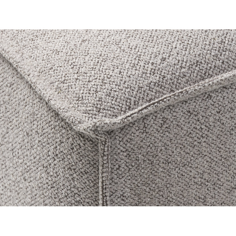 Taupe Performance Boucle Upholstered Modular Chaise Lounge