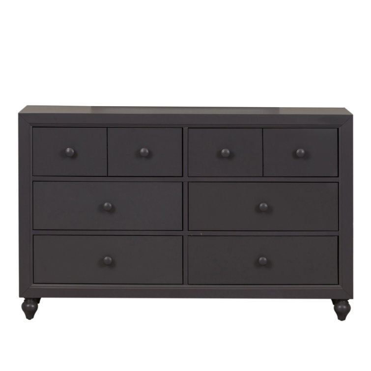 Cottage Dark Gray 6-Drawer Dresser with Soft Close