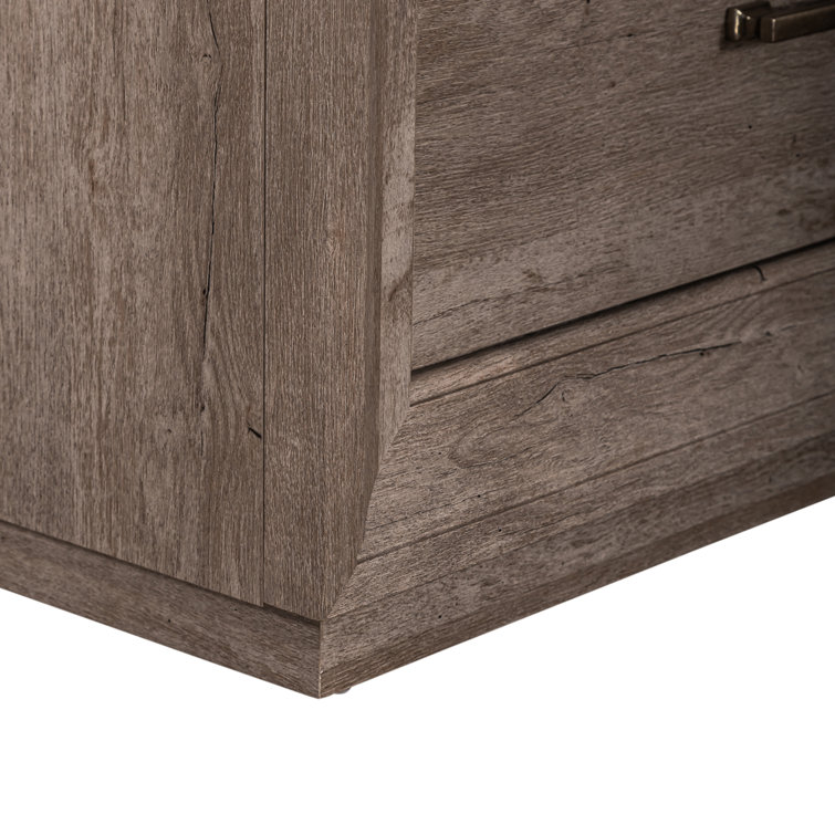 Greystone King Panel Bed with Dresser, Mirror, and Nightstand Set