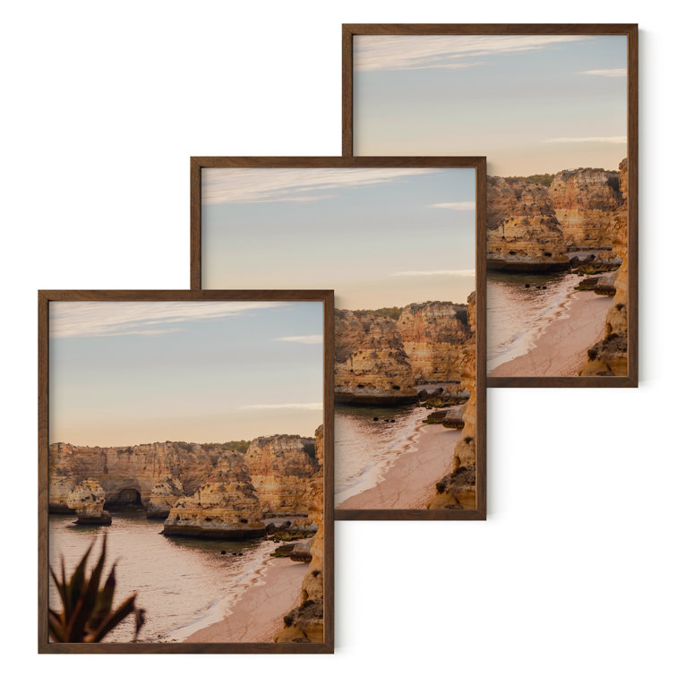 White 16x20 Oak Wood Gallery Wall Frame Set