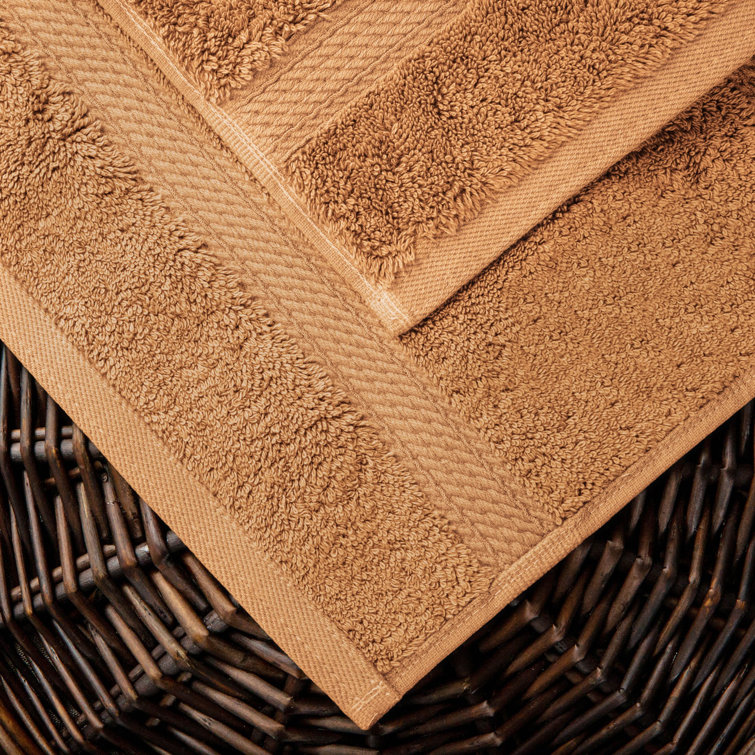 Rust Egyptian Cotton 800 GSM Heavy Luxury Bath Towel Set, 6 Pieces
