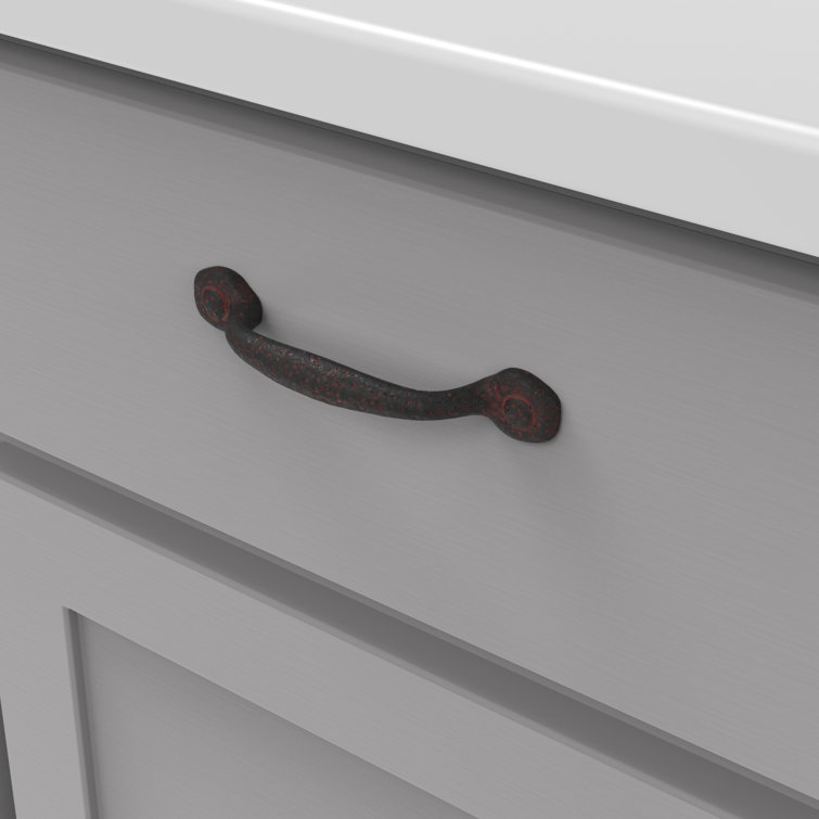 Rustic Iron Matte Black Kitchen Cabinet Handles
