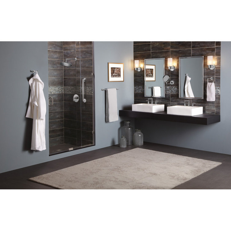 Arris 18-Inch Chrome Wall Mounted Towel Bar