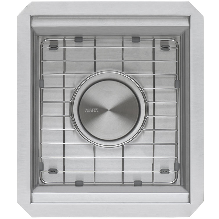 Ruvati Stainless Steel Undermount Kitchen Sink with Mahogany Cutting Board