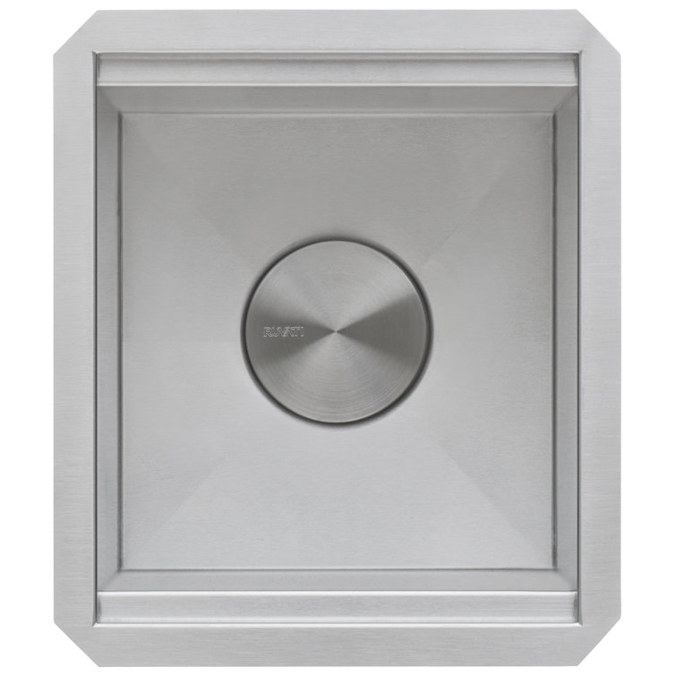 Ruvati Stainless Steel Undermount Kitchen Sink with Mahogany Cutting Board