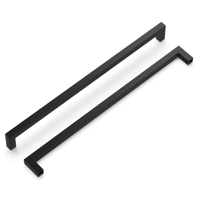 Matte Black 12" Modern Kitchen Cabinet Pulls