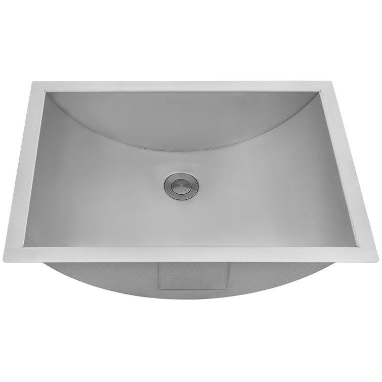 Ariaso 21"x15" Modern Stainless Steel Undermount Bathroom Sink