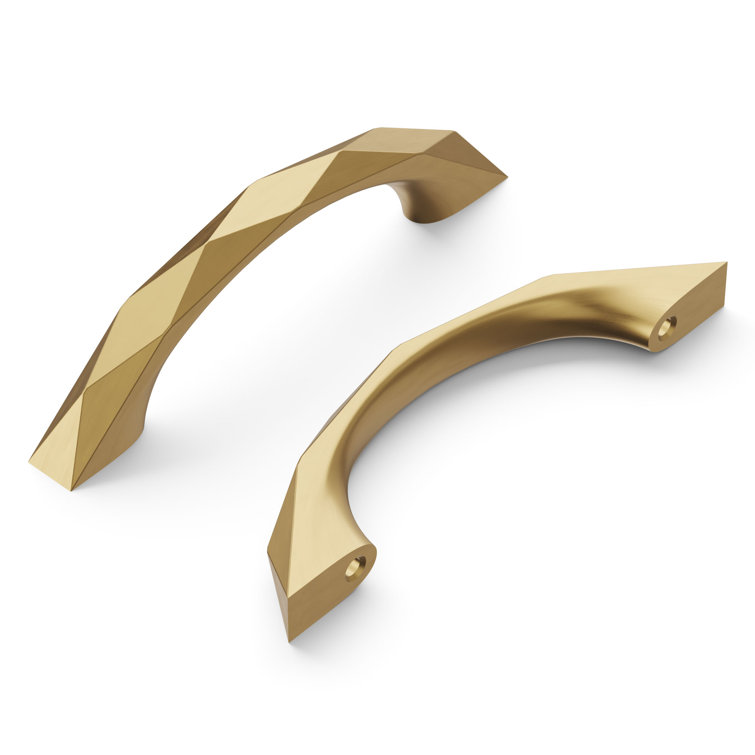 Champagne Bronze 3" Geometric Kitchen Cabinet Handles
