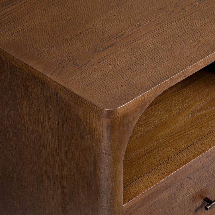 Walnut Double Dresser with Soft Close Drawers