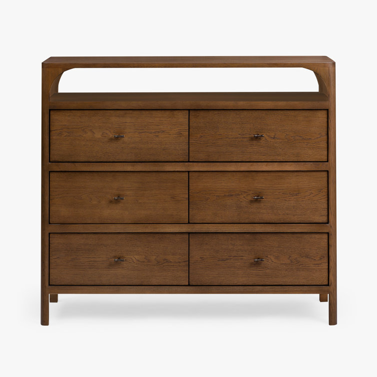 Walnut Double Dresser with Soft Close Drawers