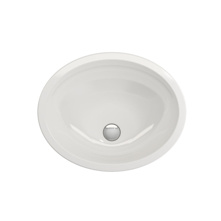Parma 22" White Ceramic Undermount Oval Bathroom Sink