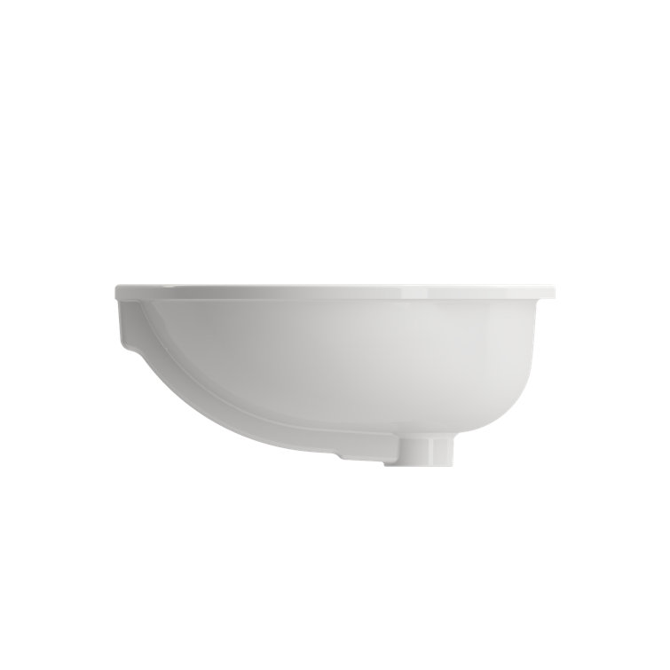 Parma 22" White Ceramic Undermount Oval Bathroom Sink