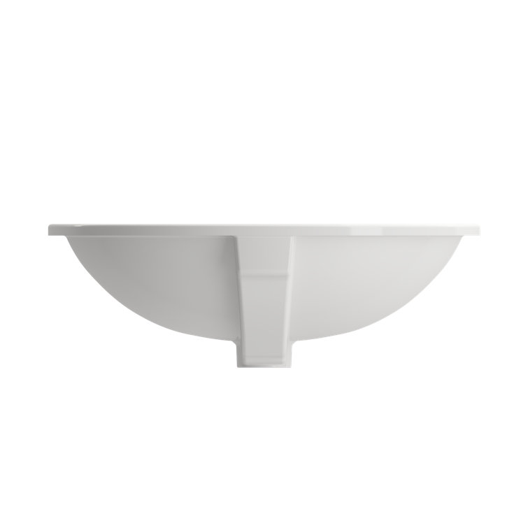 Parma 22" White Ceramic Undermount Oval Bathroom Sink