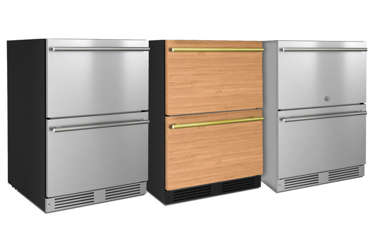 24" Stainless Steel Undercounter Refrigerator Drawers