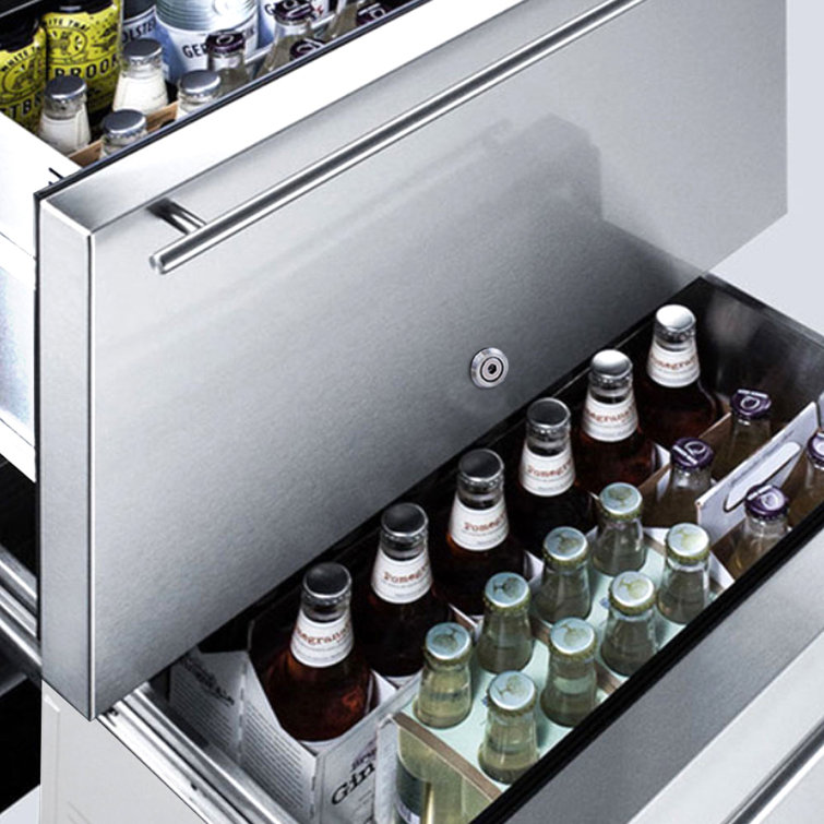 24" Stainless Steel Undercounter Refrigerator Drawers