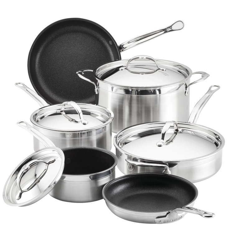 Hestan ProBond Stainless Steel Nonstick 10-Piece Cookware Set