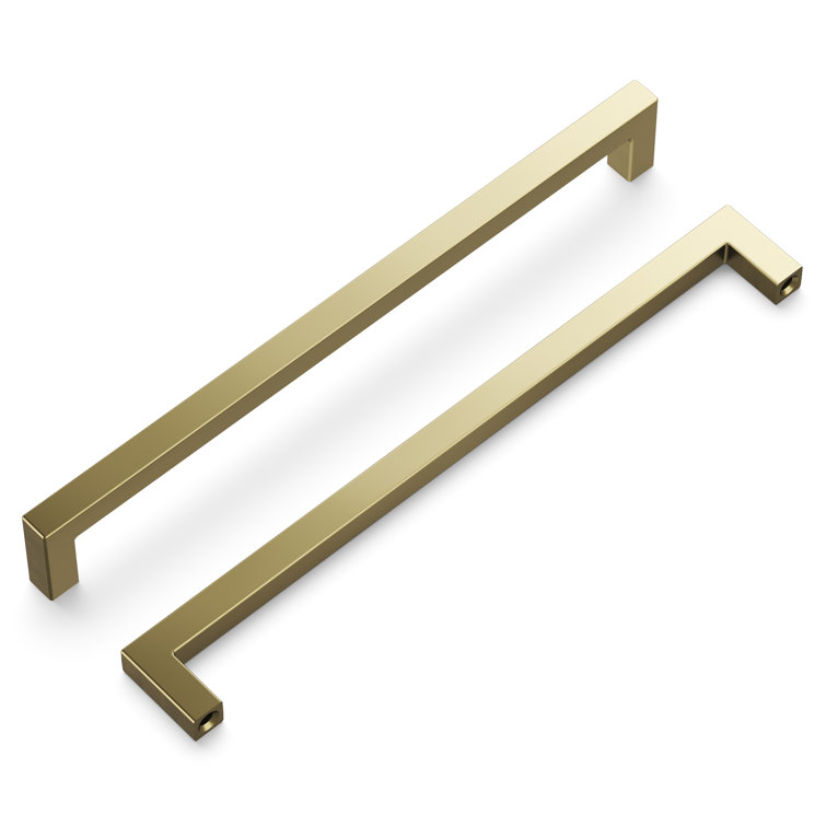 Elusive Golden Nickel Modern Cabinet Handle with Mounting Hardware