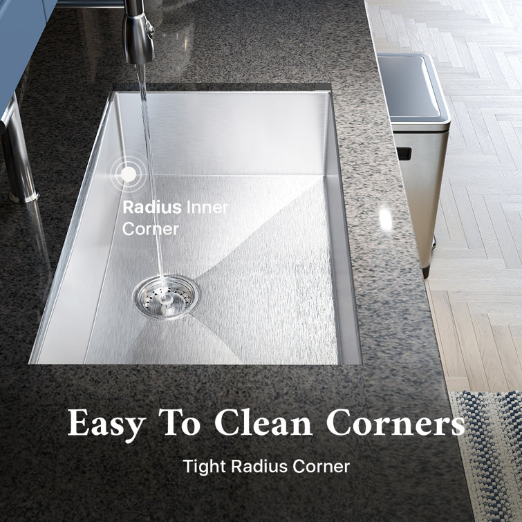 30.5'' Rectangular Stainless Steel Undermount Kitchen Sink