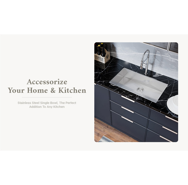 30.5'' Rectangular Stainless Steel Undermount Kitchen Sink