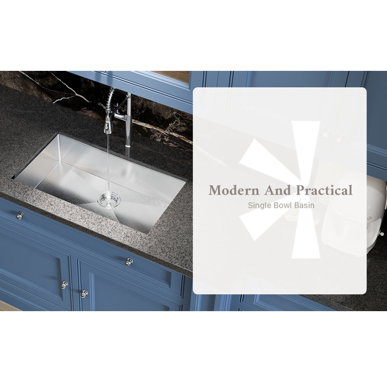 30.5'' Rectangular Stainless Steel Undermount Kitchen Sink