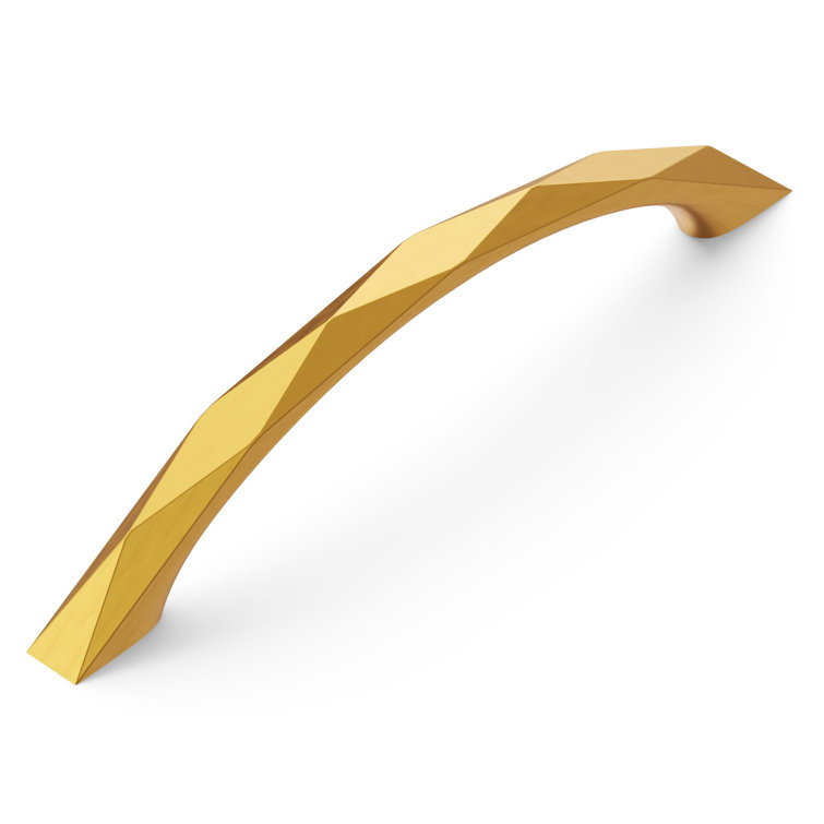 Karat Brushed Golden Brass 5-1/16" Modern Cabinet Pulls