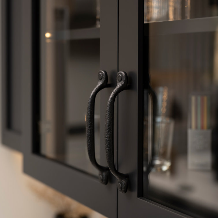 Black Iron 6-5/16" Matte Rustic Cabinet Pulls, 10-Pack