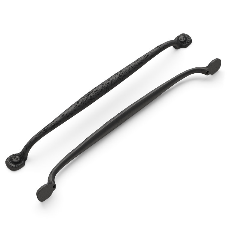 Refined Rustic Black Iron 12" Appliance Pull Handle