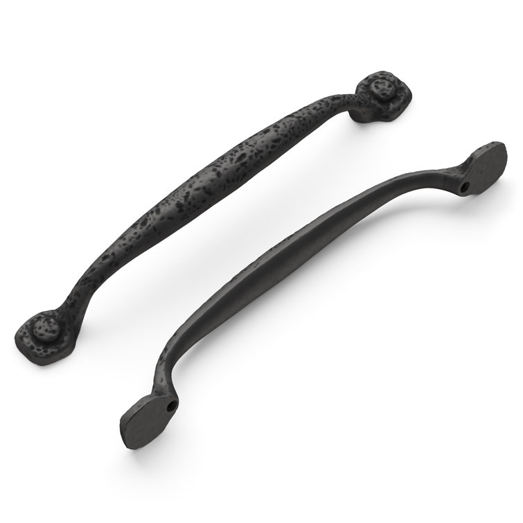 Black Iron 6-5/16" Matte Rustic Cabinet Pulls, 10-Pack