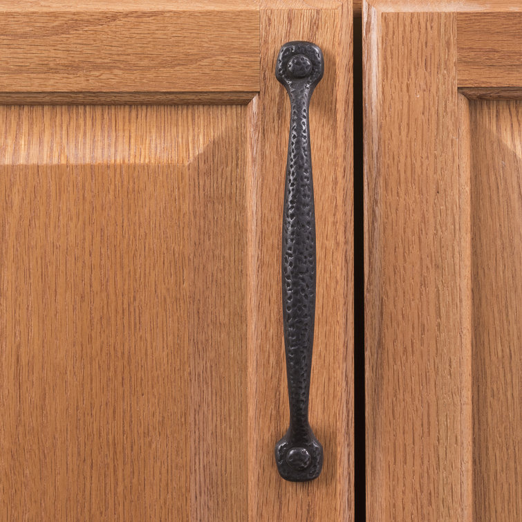Black Iron 6-5/16" Matte Rustic Cabinet Pulls, 10-Pack