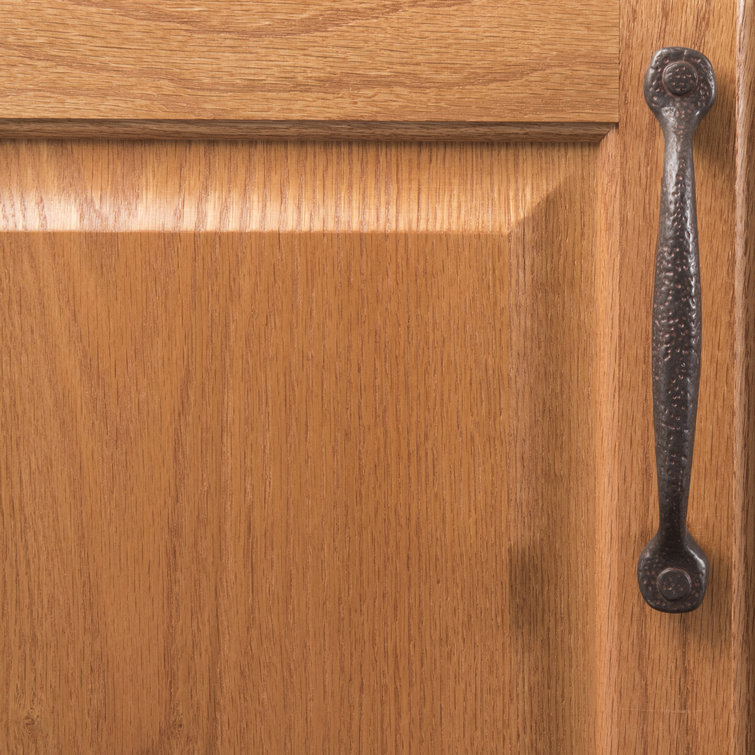 Rustic Iron 12" Matte Black Appliance Pull Handle