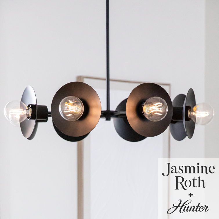Fernando Matte Black 8-Light Sputnik Chandelier