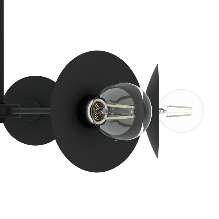 Fernando Matte Black 8-Light Sputnik Chandelier