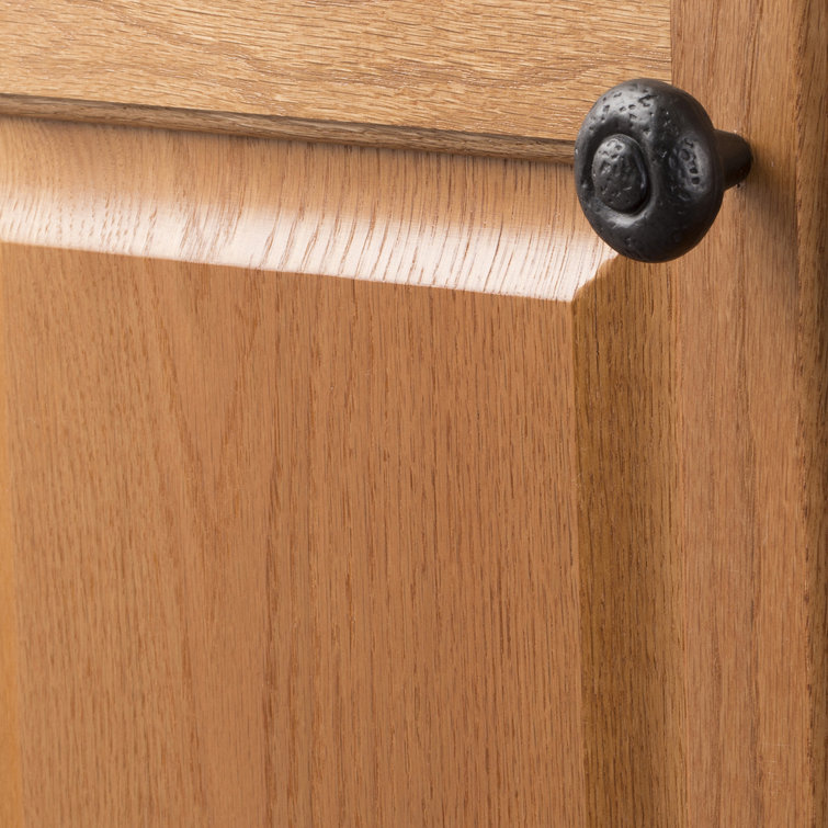 Black Iron 1-1/2" Round Rustic Cabinet Knob 10-Pack