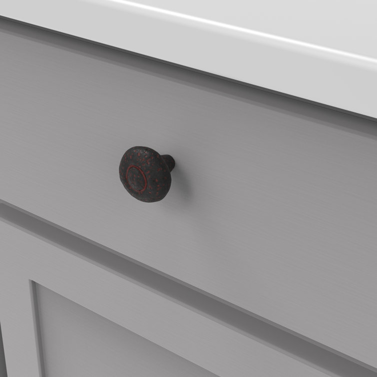Rustic Iron Round Mushroom Cabinet Knob Multipack