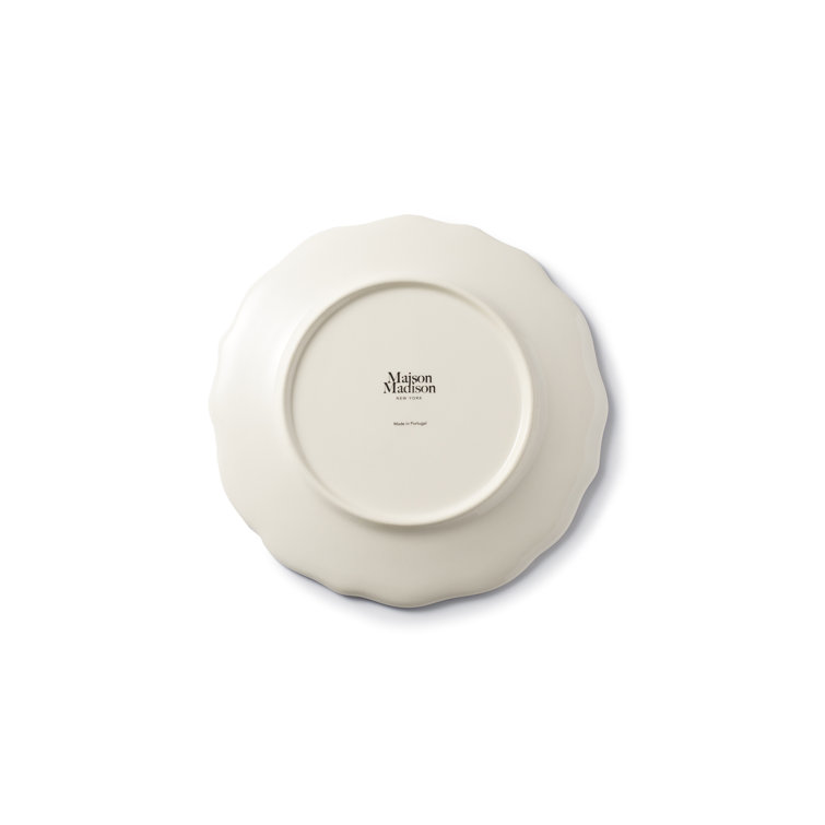 Riviera Blue and White Hand-Painted Ceramic Salad Plates Set
